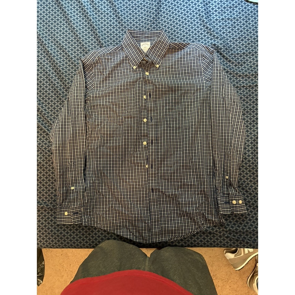 Brooks Brothers Regent Shirt Mens S Long Sleeve Blue